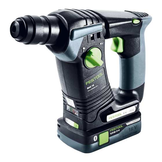 Festool BHC 18 Original Operating Manual