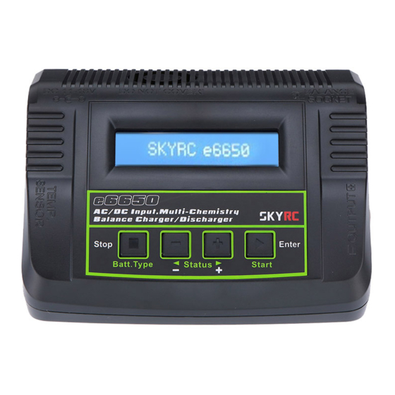 Skyrc e6650 Manuals