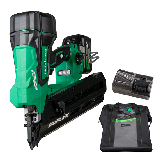 Metabo HPT NR 3675DD Forming Nailer Manuals