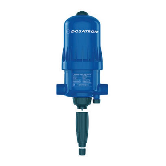 Ingersoll-Rand Dosatron D14MZ3000 Manual
