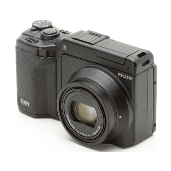 Ricoh GXR Instruction Manual