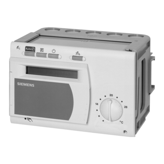Siemens RVD230 Manuals