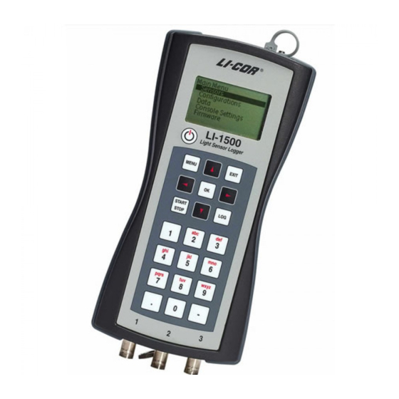 LI-COR LI-1500 Instruction Manual