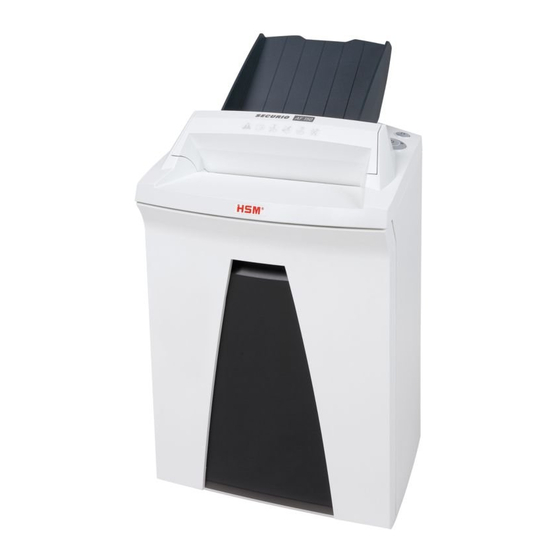 HSM SECURIO Auto Feed 150C Shredder Manuals