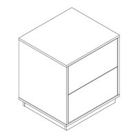 Mocka Avoca Two Drawer Bedside Table Assembly Instructions Manual