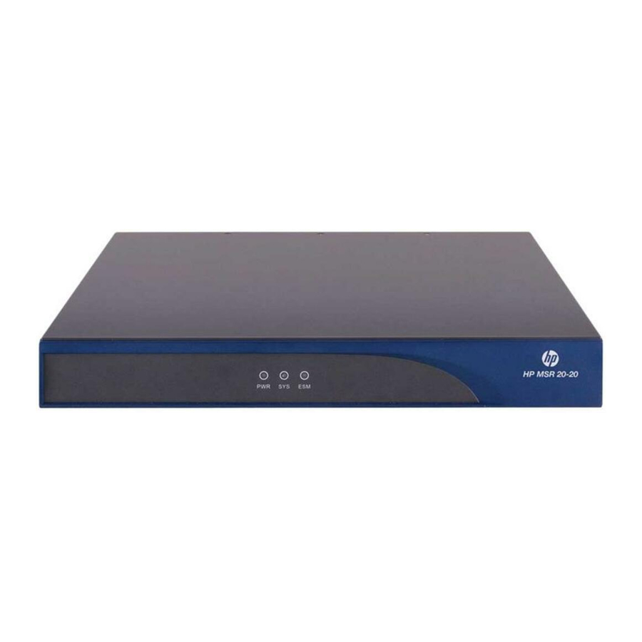 HP A-MSR30 Release Notes