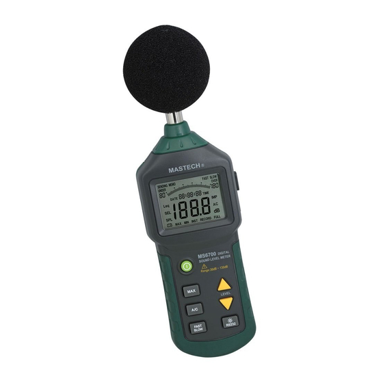 Mastech MS6700 Operation Manual
