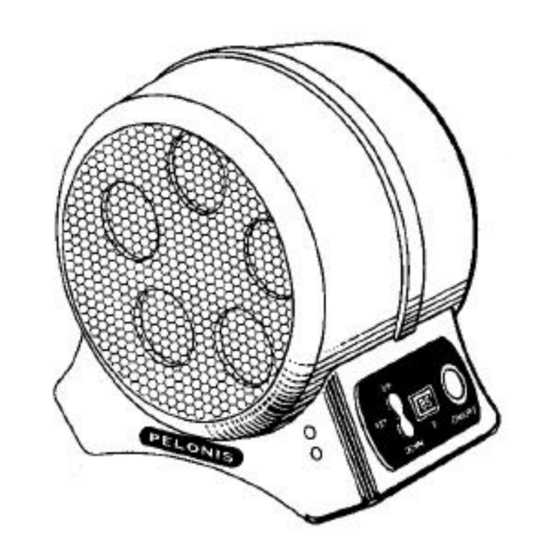 Pelonis HC-461 Disc Furnace V Owner's Manual