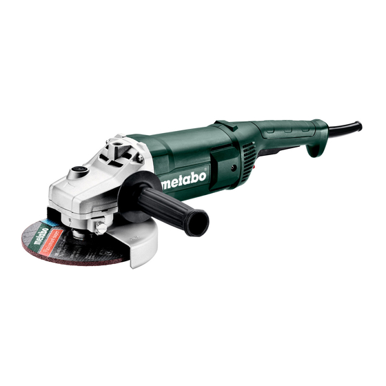 Metabo W 2000-180 Manuals
