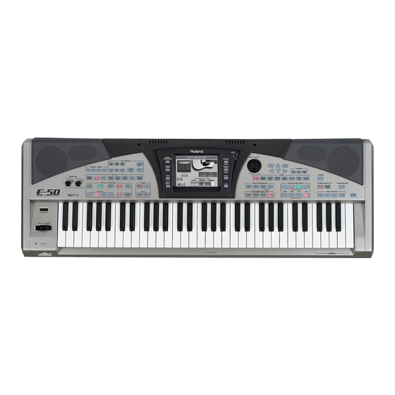 Roland E-50 Service Notes