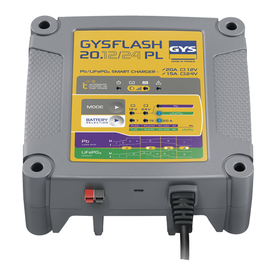 GYS GYSFLASH 20.12/24 PL Manual