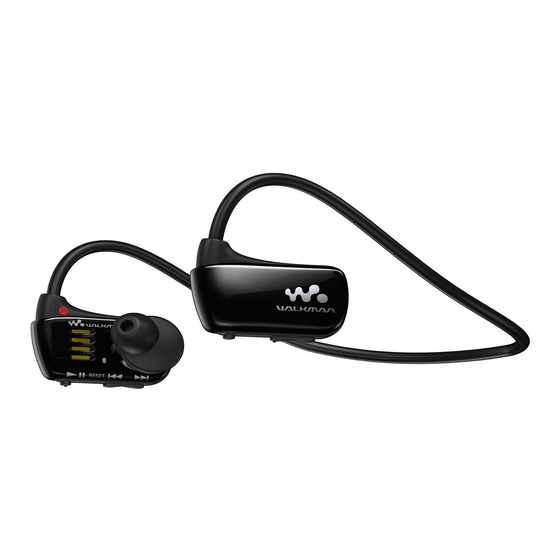 Sony NWZ-W273 Service Manual