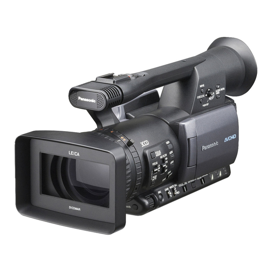 Panasonic AG-HMC150P Operating Instructions Manual