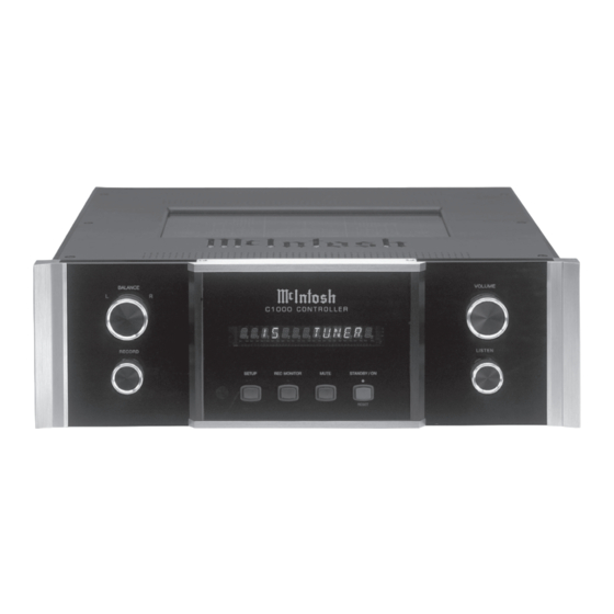 McIntosh C1000C Owner's Manual