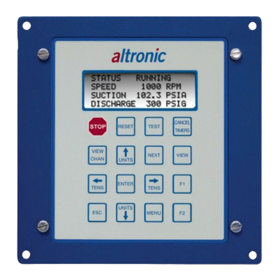 Altronic DE-3000 Operating Instructions Manual