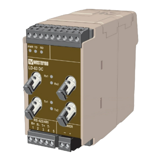 Westermo LD-63B DC Installation Manual