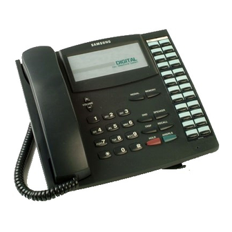Samsung SINGLE LINE TELEPHONE User Manual