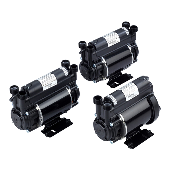 Bristan ST PUMP20SG Installation, Operation & Maintenance Instructions Manual