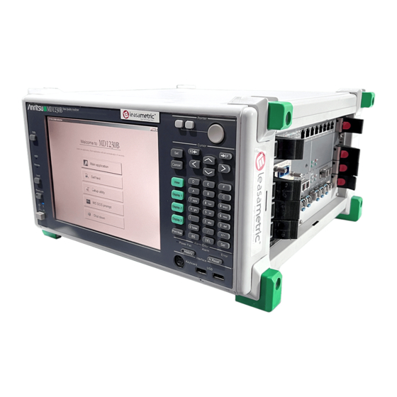 Anritsu MD1230B Quick Start Manual