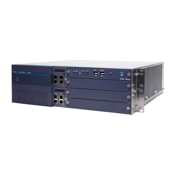 NEC UNIVERGE SV8500 Setup Manual