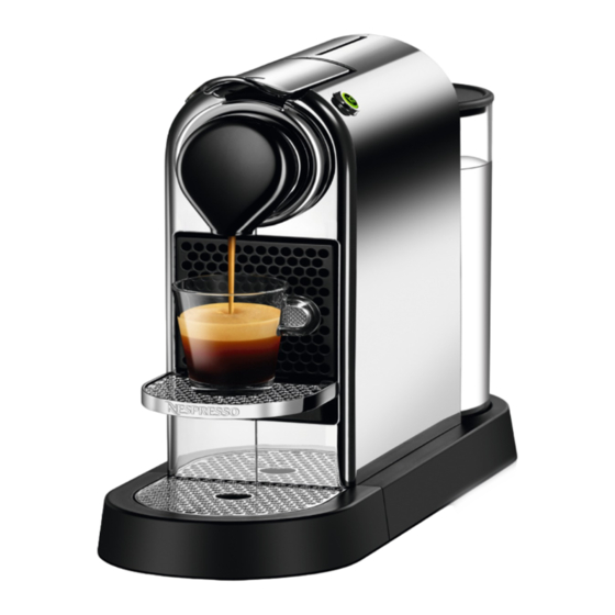 Nespresso CITIZ Manual