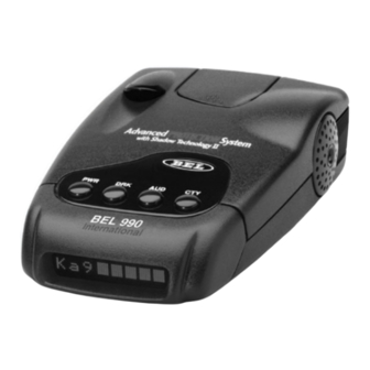 Beltronics BEL990 Operating Instructions Manual