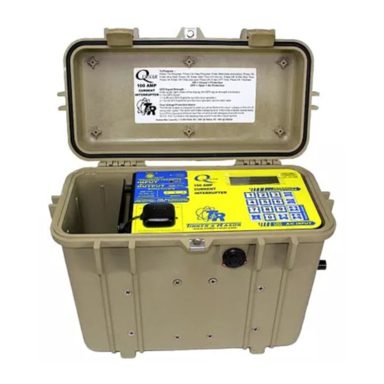 User Manuals: Tinker & Rasor QUASAR Current Interrupter