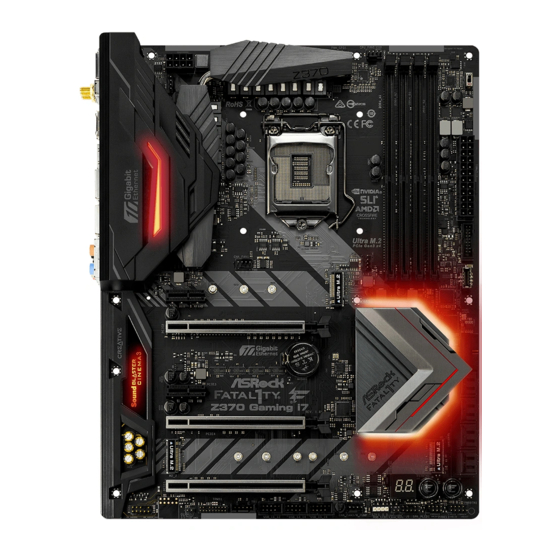 ASROCK Fatal1ty Z370 Manual