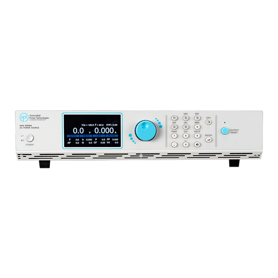APT 8500 Series Quick Start Manual