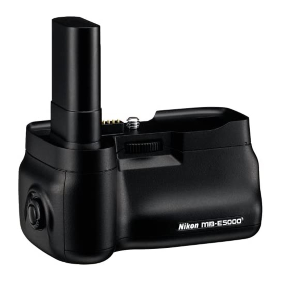 Nikon MB-E5000 Instruction Manual