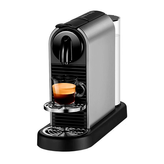 Nespresso CITIZ User Manual