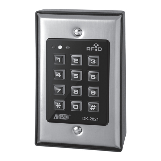 APO DK-2821 Programming & Installation Manual