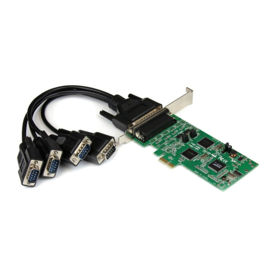 StarTech.com PEX4S232485 Instruction Manual