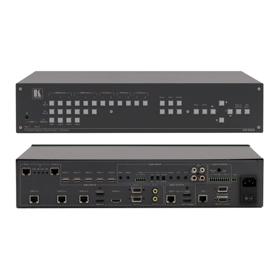 Kramer VP-553 User Manual