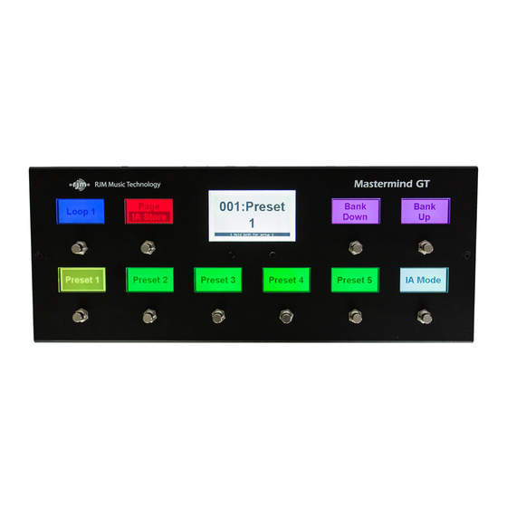 RJM Mastermind GT/16 User Manual