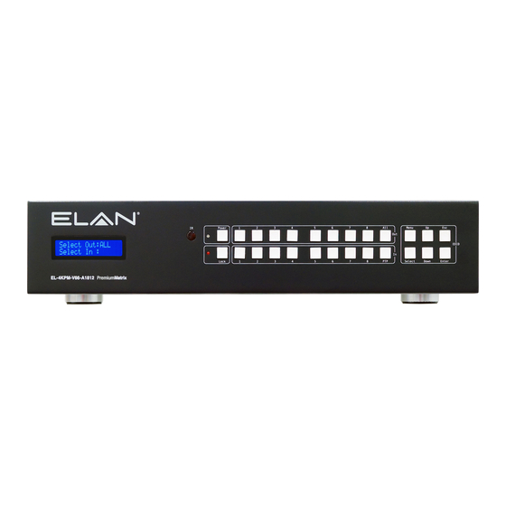 Elan EL-4KPM-V66-A1812 Manuals