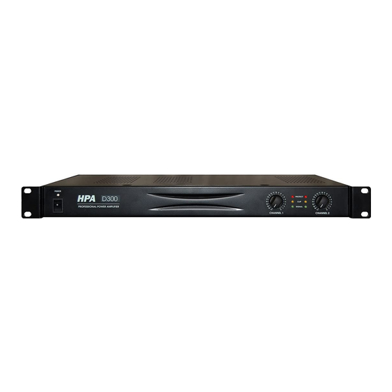 HPA D300 Owner's Manual