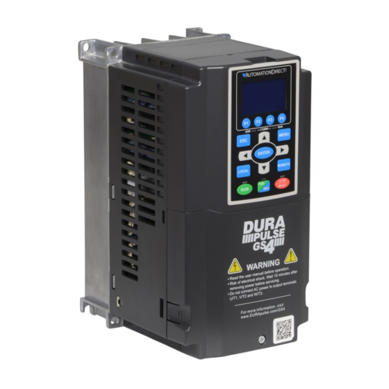 Automation Direct DURAPULSE GS4 Quick Start Manual
