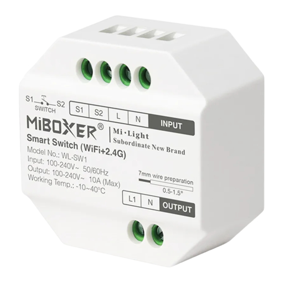 Miboxer WL-SW1 Manual