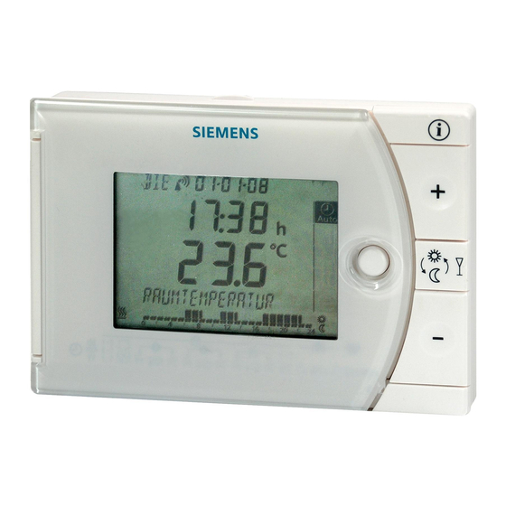 Siemens REV24 Series Operating Instructions