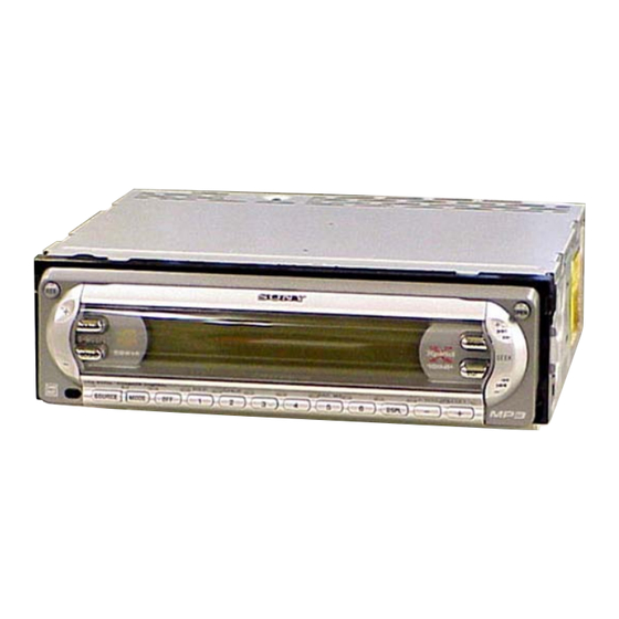 Sony CDX-F5700 Service Manual