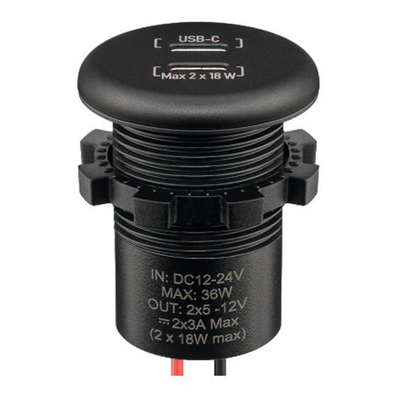 Goobay WTS-E 2 C QC 3 PD Installation And User Manual