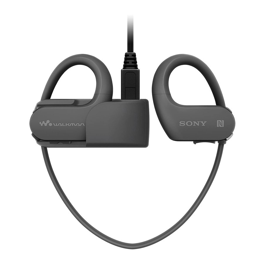 Sony NW-WS623 Instruction Manual