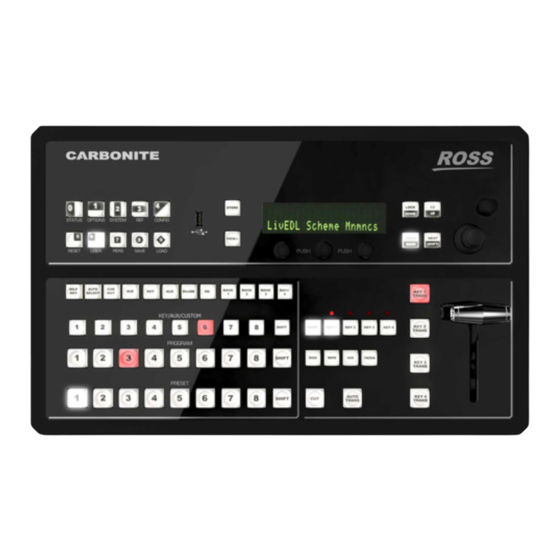 Ross Carbonite Black Solo Configuration Manual