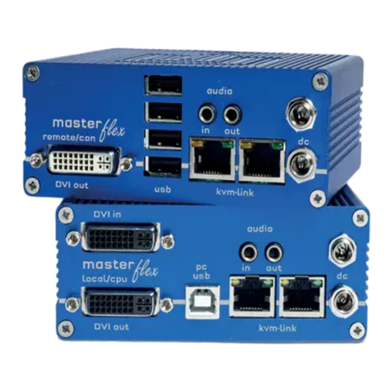 Ihse kvm-tec MASTERflex MV1 6012 Quick Installation