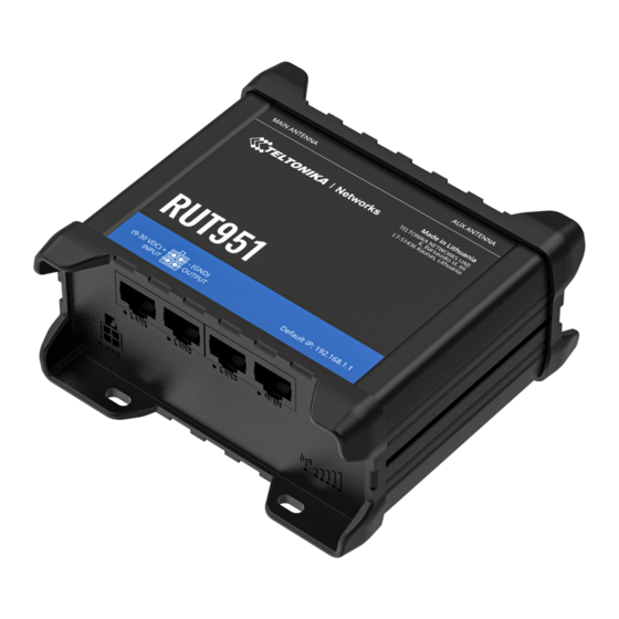 Teltonika RUT951 Recovery Manual