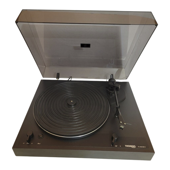 THORENS TD 280 Mk IV Service Manual