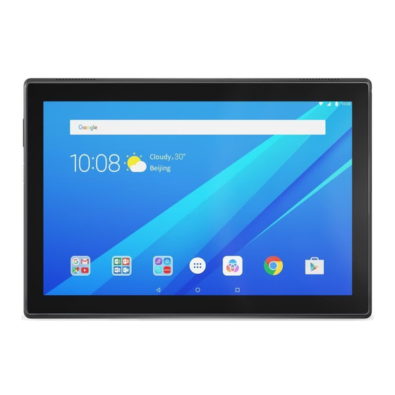 Lenovo TAB4 10 Safety, Warranty & Quick Start Manual