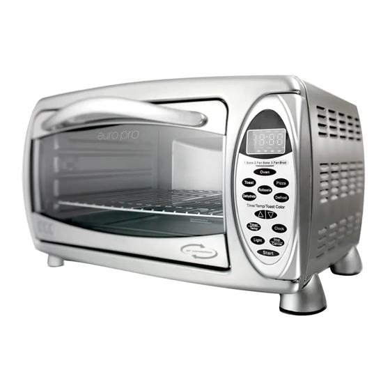 Euro-Pro TO21 Convection Toaster Oven Manuals