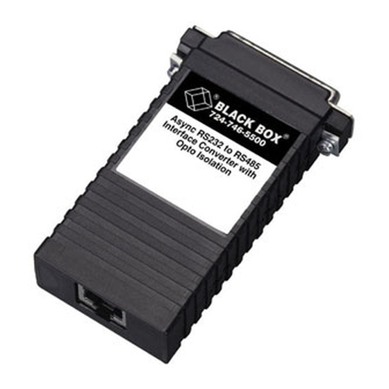 Black Box IC520A-F Manual
